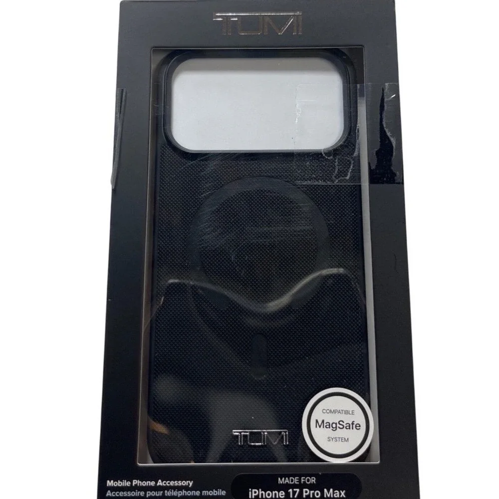 TUMI iPhone 17 Pro Max Case Black MagSafe Compatible Slim TUOHMP17XPVCMK NEW